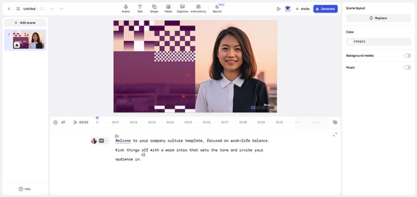 Synthesia AI Text To Video Generator