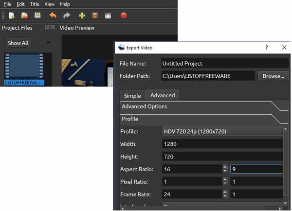 Openshot Video Aspect Ratio