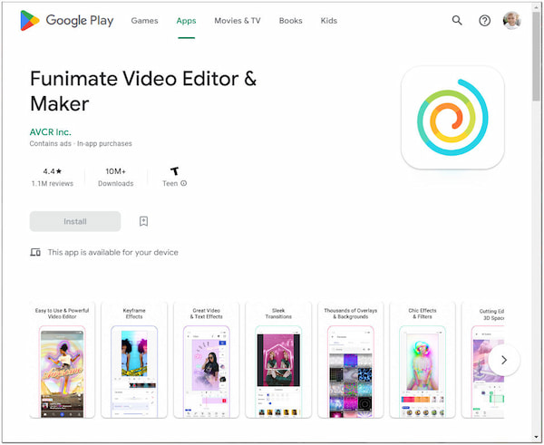 Funimate Video Editor és Maker