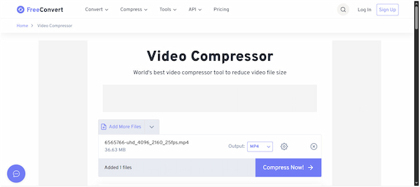 Freeconvert Online Compressor
