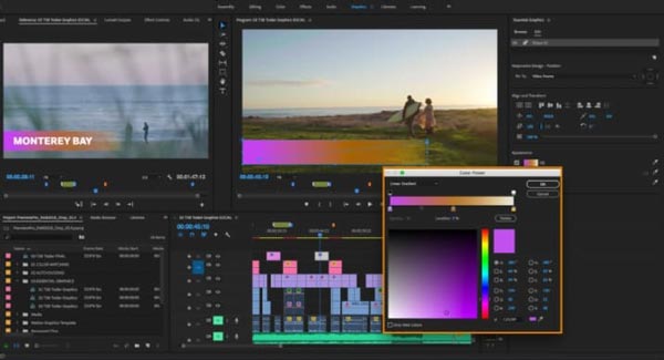 Rozdělené video Premiere Pro