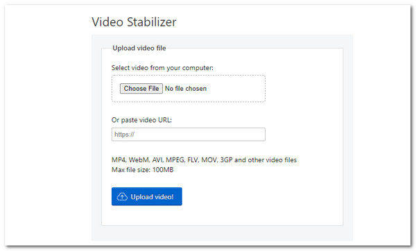 EZGIF online stabilizátor videa