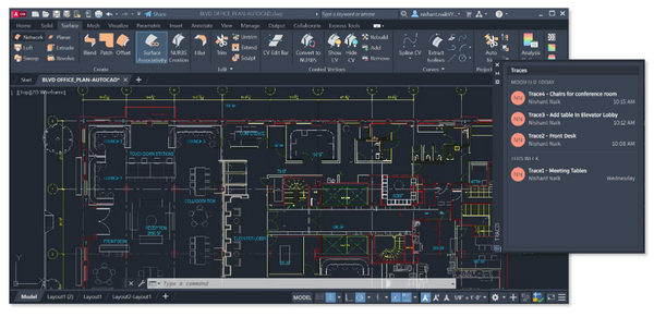 Interface do AutoCAD