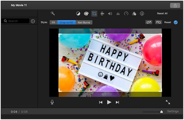 iMovie Criador de Vídeo de Aniversário