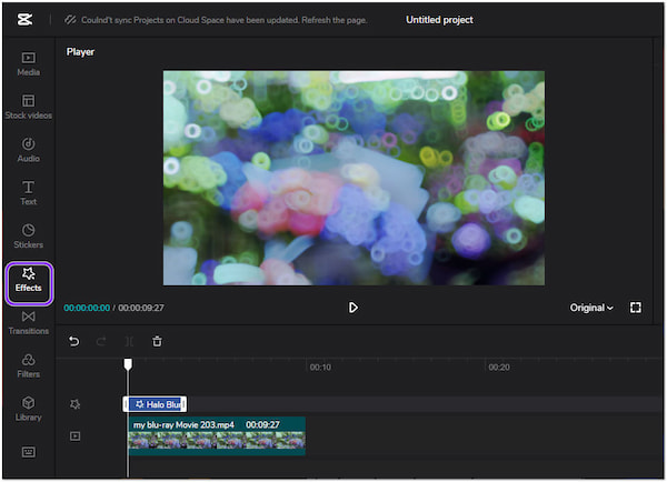 CapCut Online Video Editor Blur
