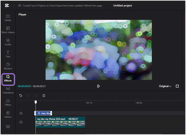 CapCut Online Video Editor oskärpa