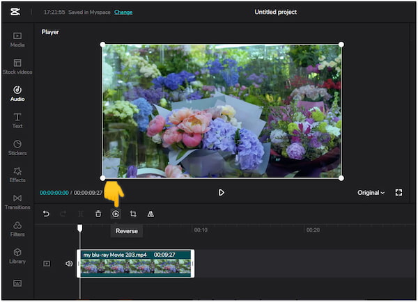 CapCut Online Video Editor Omvendt