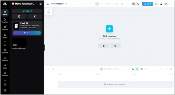Capcut Interface
