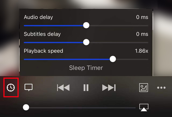 Změňte rychlost videa ve VLC pro mobilní aplikaci