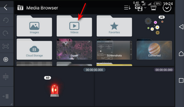 Kinemaster Media Browser