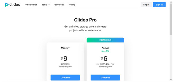 Clideo Pricing