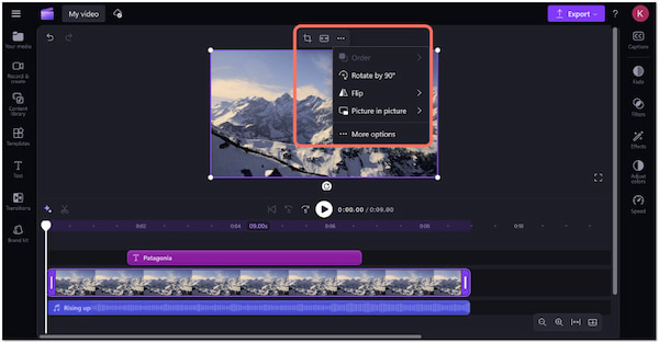 Clipchamp Editing Features