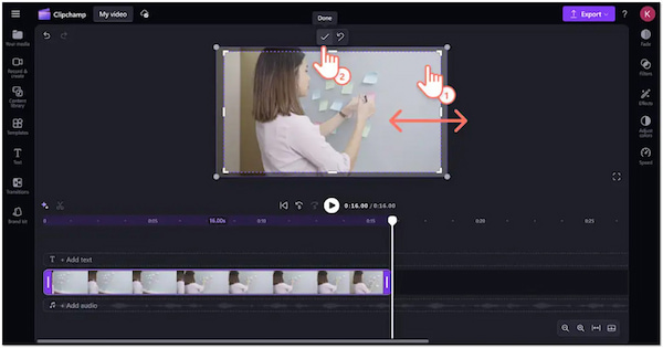 Adjust Cropping Handles