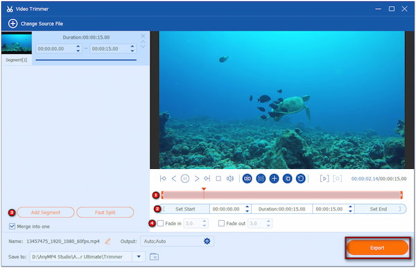 Trim Video And Export