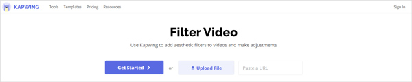 Kapwing 過濾器視頻