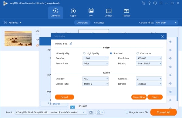 Modificare i parametri