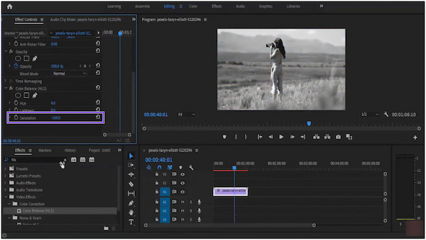 Adobe Premiere Pro Saturation