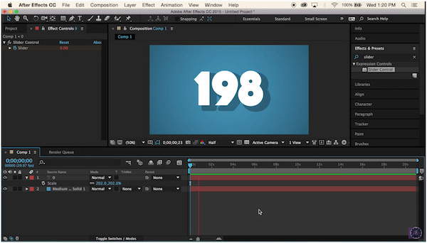 After Effects Maak een aftelvideo