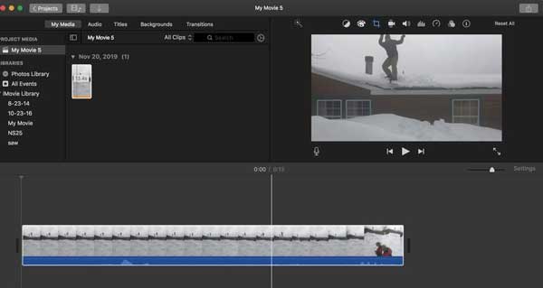 Eksporter video iMovie Mac