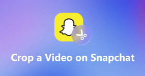 Beskær en video på Snapchat