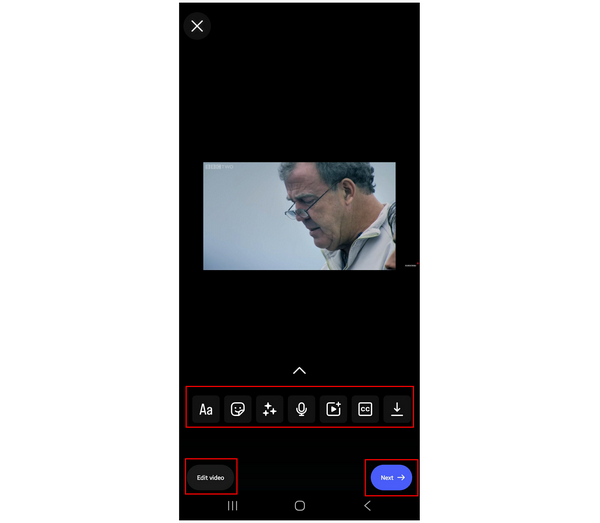 Instagram Edit Video