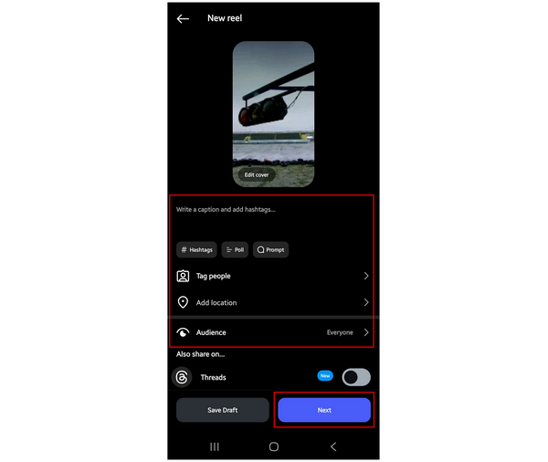 Instagram Upload Next