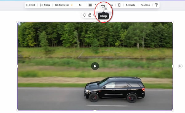 Crop And Reposition Video In Canva