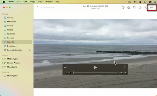 Enter Editing Ui In Photos App