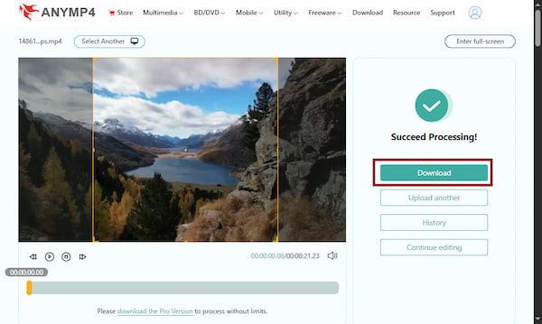 Download Cropped Video