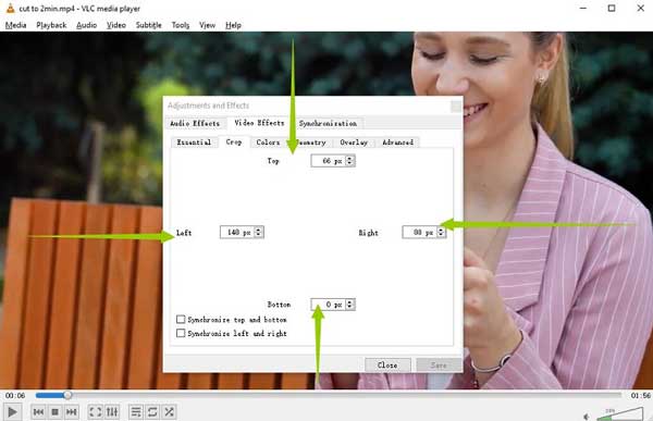 VLC Crop preview