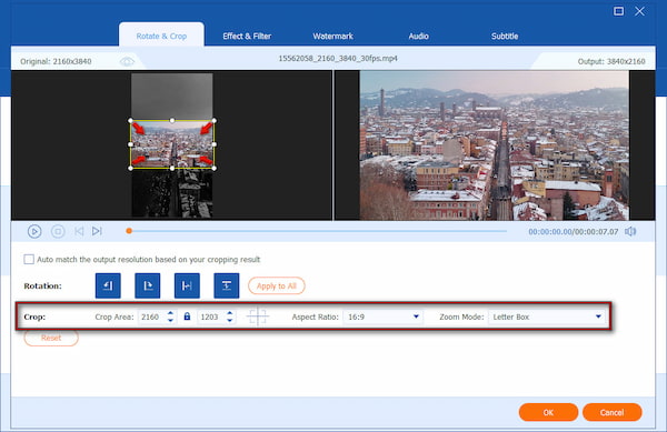 Select Crop Method