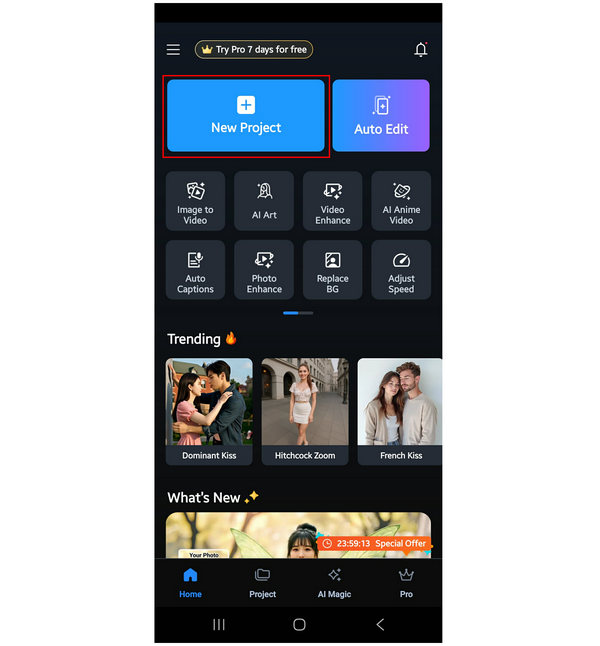 Power Director New Project