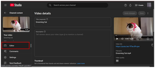 Youtube Editor Button
