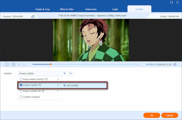 Import Subtitle File