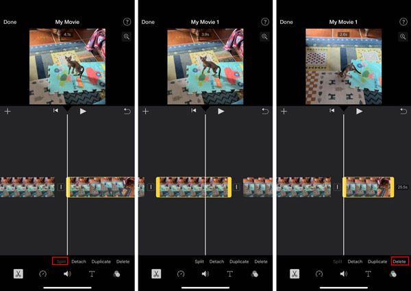 How to cut video in iMovie iPhone