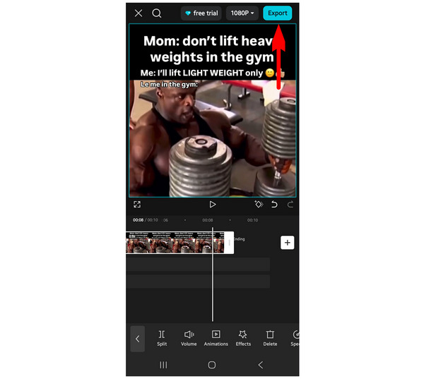 CapCut Export