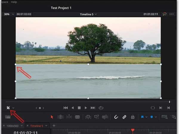 Crop Onscreen Control