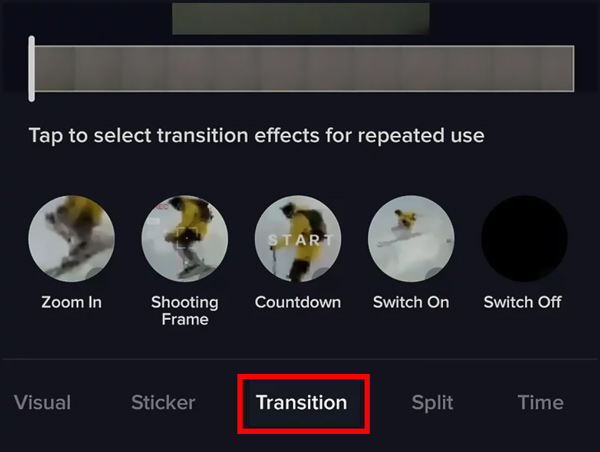 Få tilgang til TikTok Transitions