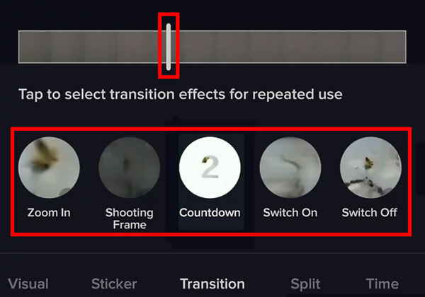 Make Transitions on TikTok