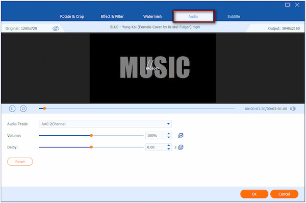 Adjust Audio Volume