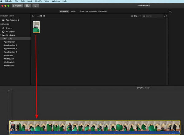 Import Vertical Video to iMovie
