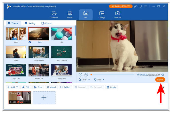 Anymp4 Video Converter Ultieme export