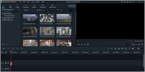 Filmora Video Editor Interface