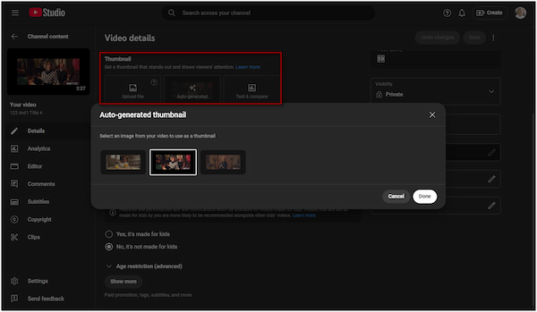 Change Thumbnail