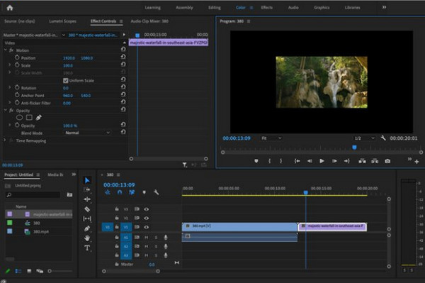 Premiere Pro Lisää tuonti