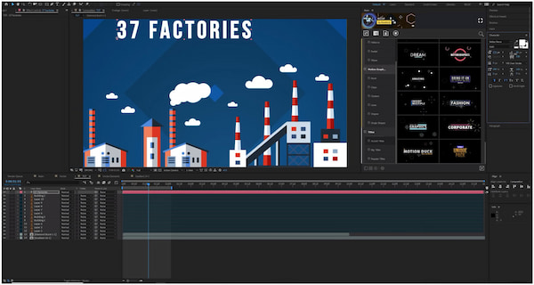 After Effects Crea testo video esplicativo