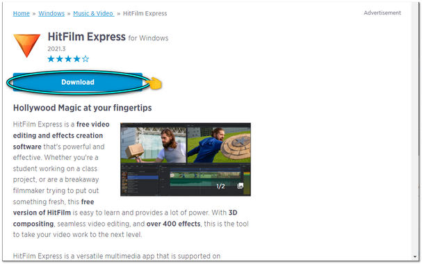 Exporte vídeos do Hitfilm Express sem download premium de marca d'água