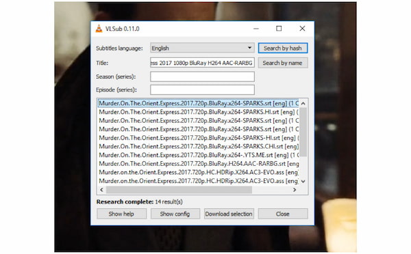 Select Subtitle File
