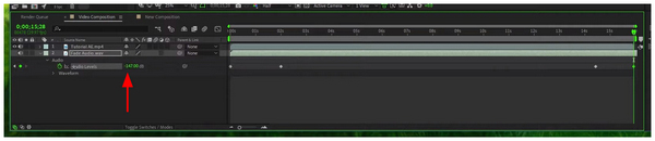 Keyframe Lower Audio Level