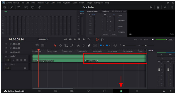 Crossfade Fairlight Page